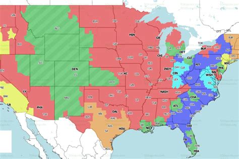 NFL Distribution Map: Will get to see the Steelers vs. Jaguars, Week 11 ...