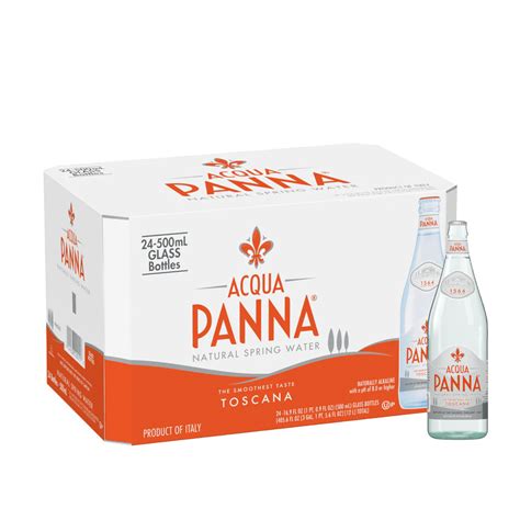 24 Acqua Panna 500mL Natural Still Mineral Water Glass - Loads of Water