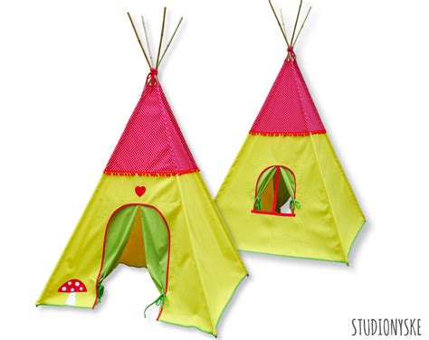 Kids Teepee Tent PATTERN Wigwam Mushroom Playhouse Indoor | Etsy