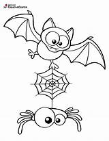 Pipistrello E Ragno Da colorare Di Halloween Gratuito Stampabile  sketch template