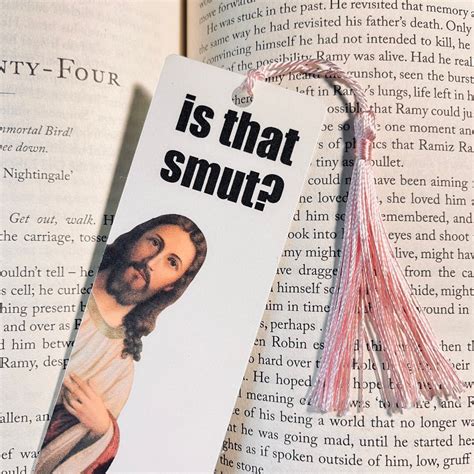 Is That Smut Jesus Smut Bookmark Gift for Book Lover Bookish Gift Smut Lover Handmade Bookmark ...