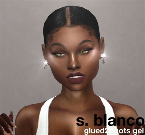 BLANCObrand presents the ‘glued2bgots gel’... - QUINNCIAGA | Sims hair ...