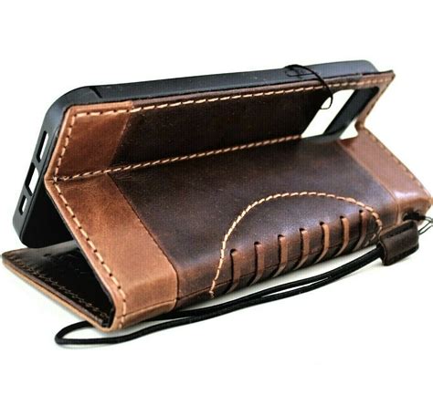 Genuine Leather Case Wallet For Apple iPhone 11 12 13 14 Pro Max 6 7 8 ...