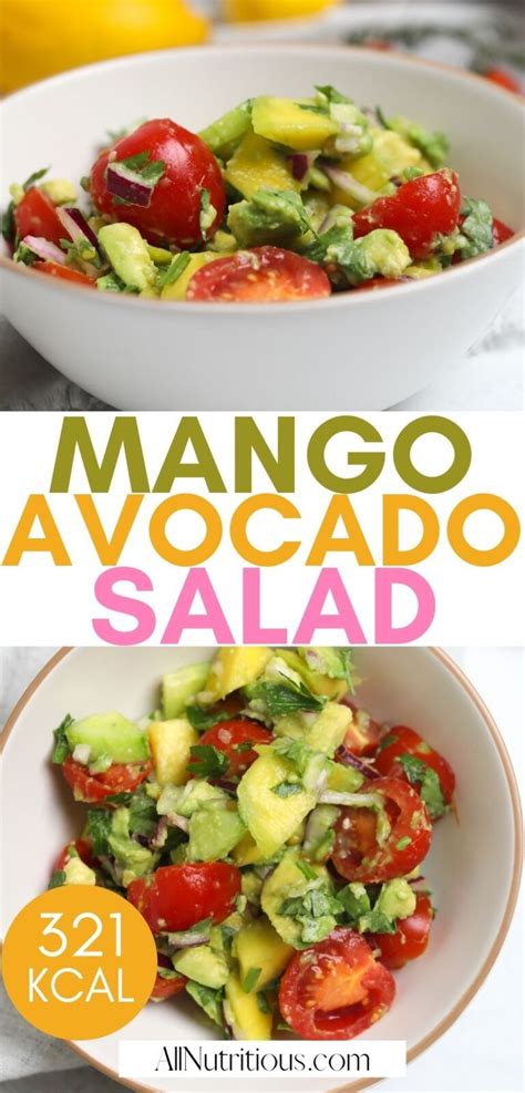 Mango Avocado Salad (Whole30, Low Calorie) - All Nutritious