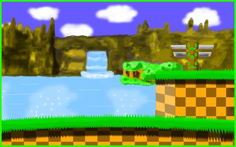 Green Hill Zone Sonic 1 SMD by GameMaster1991 on DeviantArt