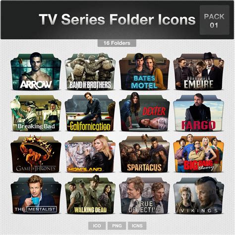 TV Series Folder Icons - PACK 01 by limav on DeviantArt