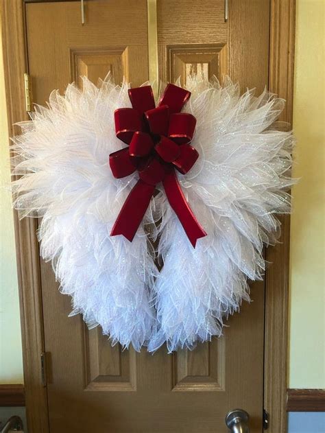 Angel Wings, Angel Wing Wreath, Angel Door Wreath, Memorial Angel ...