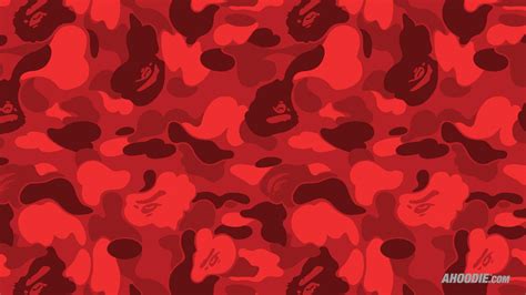 Red BAPE Camo Wallpapers - Top Free Red BAPE Camo Backgrounds ...