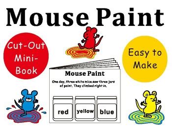 Mouse Paint Mini Book by Rick's Creations | TPT