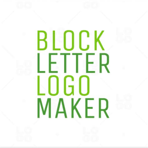 Block Letter Logo Maker Logo Maker | LOGO.com