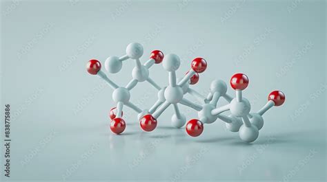 Trans fat molecular structure diagram, scientific illustration, side ...