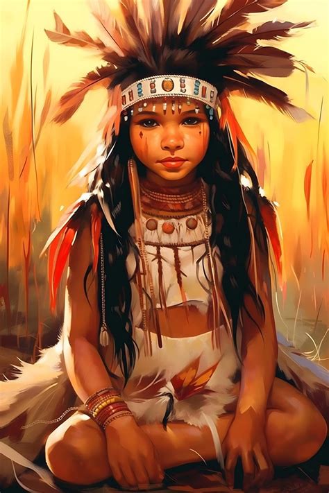 Amazon.com: Native American Diamond Painting Kits for Adults&Kids Painting of Indian Tribal Girl ...