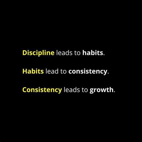 Discipline Leads To Habits | Discipline quotes, Positive quotes for life motivation, Better life ...