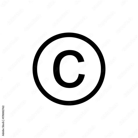 copyright symbol vector Stock Vector | Adobe Stock