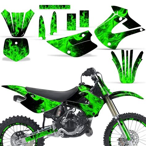 Buy MX Dirt Bike Graphics kit Sticker Decal Compatible with Kawasaki KX85/KX100 2001-2013 ...