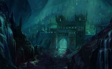 dark drow city - Google Search | Fantasy concept art, Dungeons and ...