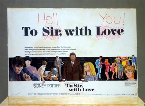 To Sir With Love Poster, UK Quad, 1967