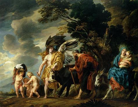 The Flight Into Egypt Painting by Jacob Jordaens - Fine Art America