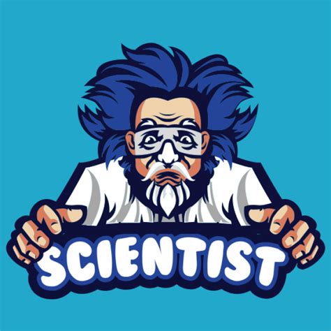 research logo mad scientist with glasses | Logo Template by LogoDesign.net