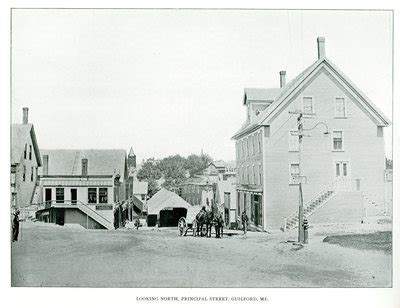 "Guilford, Maine, Looking North, Principal Street