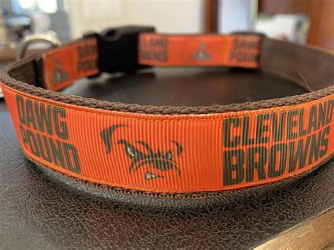 Cleveland Browns Dog Pet Collar with Optional Custom ID Tag | Etsy in ...