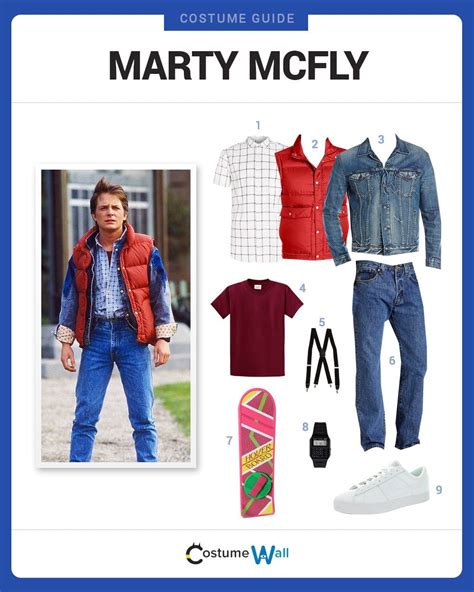 Dress Like Marty McFly Costume DIY Outfit | Costume Wall