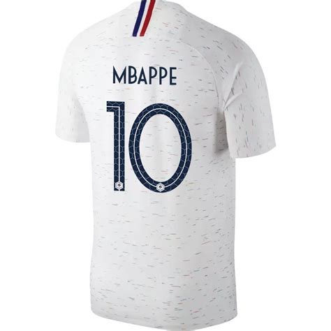 Maillot Mbappé Equipe de France extérieur 2018 sur Foot.fr