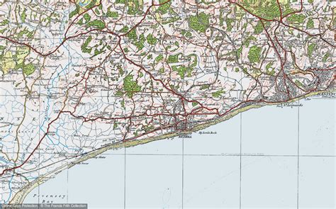 Historic Ordnance Survey Map of Bexhill, 1921