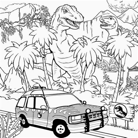 28+ Jurassic Park Coloring Pages Images - coloring pages 2020