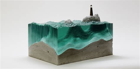 Self-Taught Artist Layers Glass Sheets Together To Form Ocean Waves ...