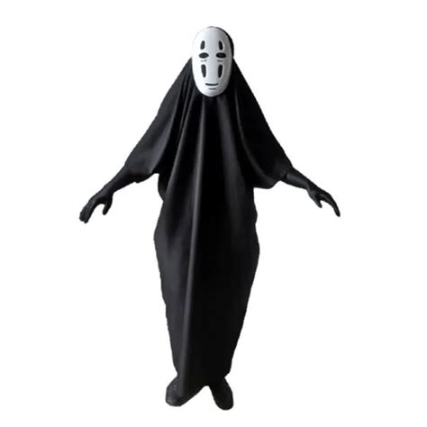 Cosplay Costume No Face Man Spirited Away Costume With Mask Gloves For ...