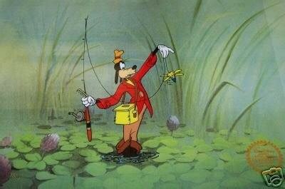 WALT DISNEY ANIMATION CELS GOOFY GOES FISHING *RARE* | #30825402