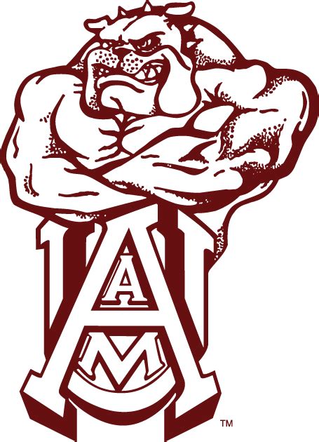 Alabama A&M Bulldogs Alternate Logo | Alabama, Bulldog, Team logo design