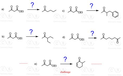 Acetoacetic Ester Enolates Practice Problems - Chemistry Steps