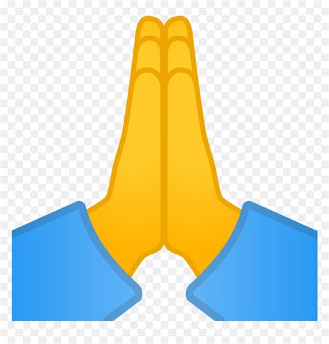 Folded Hands Icon - Praying Hands Emoji Png, Transparent Png - vhv