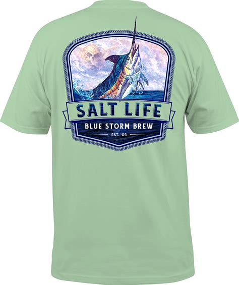 Salt Life - Salt Life Men's Blue Storm Brew Pocket T-Shirt - Walmart ...