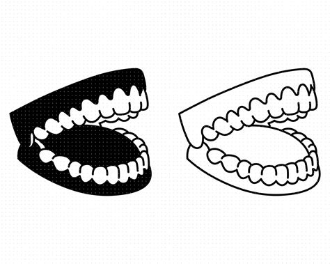 False Teeth Clipart