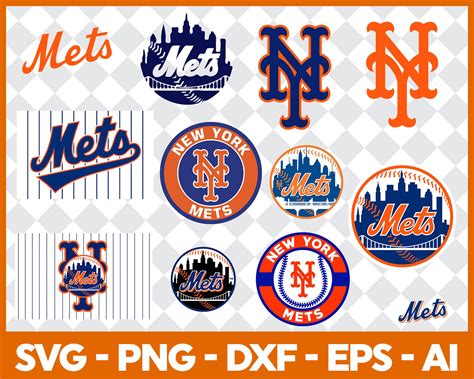 New York Mets Mlb Bundle Svg, Png, Dxf, Eps, Ai | New york mets logo ...