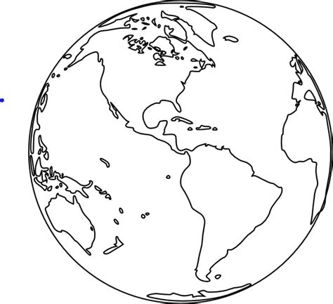 vector clip art online, royalty free & public domain | Globe drawing, Earth globe, Coloring pages