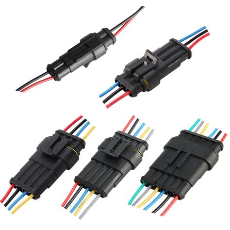 Electrical Wire Connector Plug Set 2P 3P 4P 5P 6P Way Sealed Waterproof Auto Connectors with ...