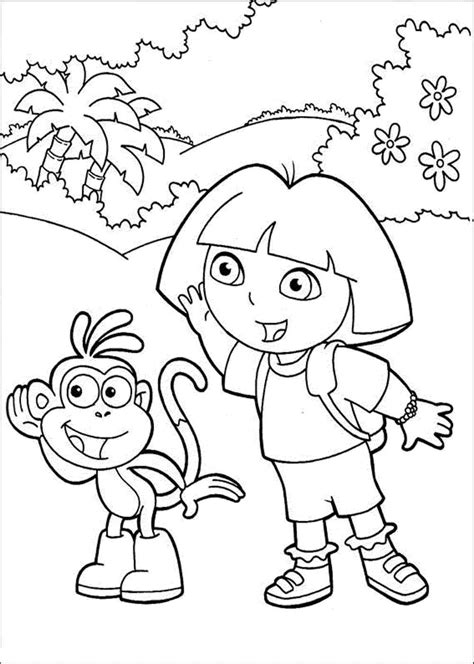 Print & Download - Dora Coloring Pages to Learn New Things