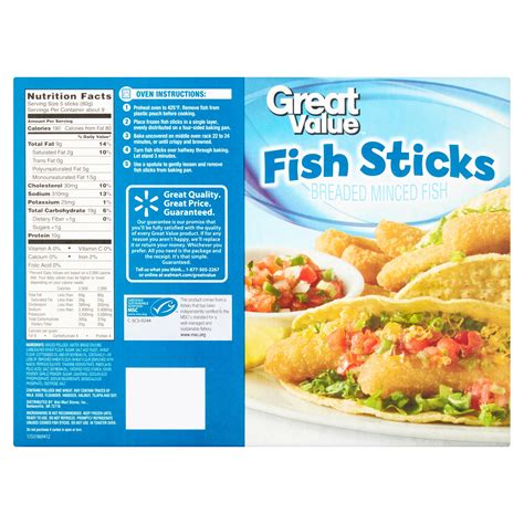 Fish Sticks Nutrition Facts - Unique Fish Photo