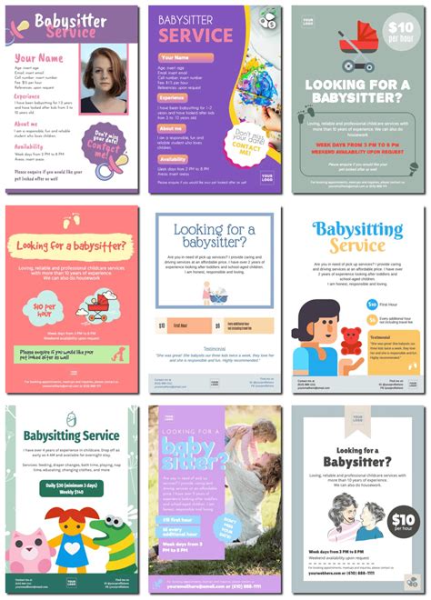 Babysitting flyer templates to edit online - Free Babysitting Flyer Templates & Ideas to Get ...