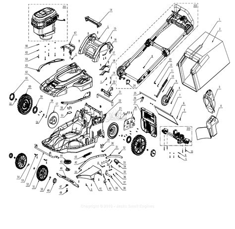 EGO LM2100SP_V3 Parts Diagram for Main Assembly