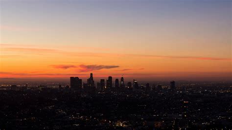 Downtown Los Angeles, California Sunrise Timelapse Stock Video Footage ...