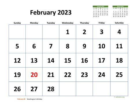 February 2023 Calendar Date – Get Calender 2023 Update