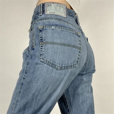 vintage baggy jeans ⚙️ 2000s vintage distressed... - Depop