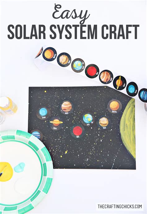 Easy Solar System Craft for Kids - The Crafting Chicks