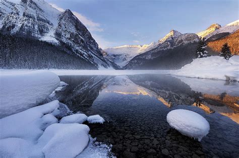 Lake Louise In Winter by Yu Liu Photography