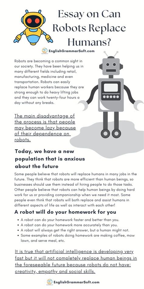 Essay on Can Robots Replace Humans? - EnglishGrammarSoft